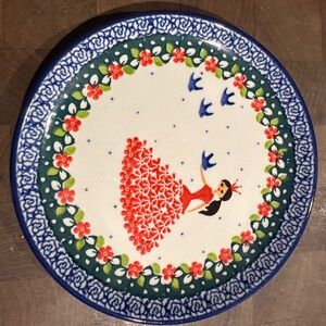 6” Toast Plate with Bird Princess design